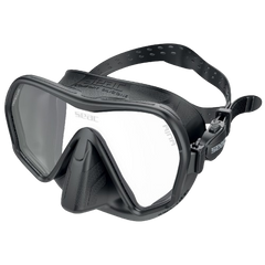 SEAC Ajna Diving Mask, Front View, Black/Black
