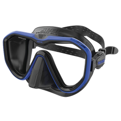 seac appeal dive mask black/blue front view