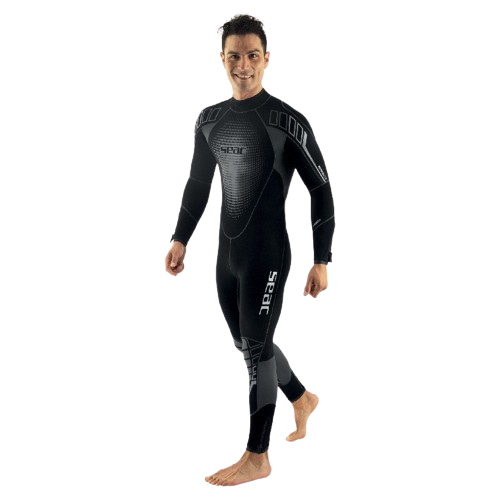 SEAC Komoda Flex 3mm Men's Wetsuit, Full-Body Front View