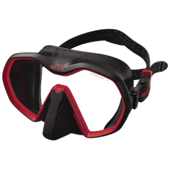 seac icona dive mask black red