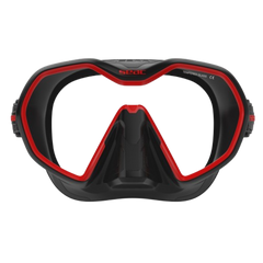 seac icona dive mask black red front view