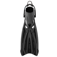 TUSA Open Heel Solla Dive Fins w/ Bungee Strap Black