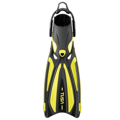 TUSA Open Heel Solla Dive Fins w/ Bungee Strap Flash Yellow