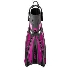 TUSA Open Heel Solla Dive Fins w/ Bungee Strap Rose Pink