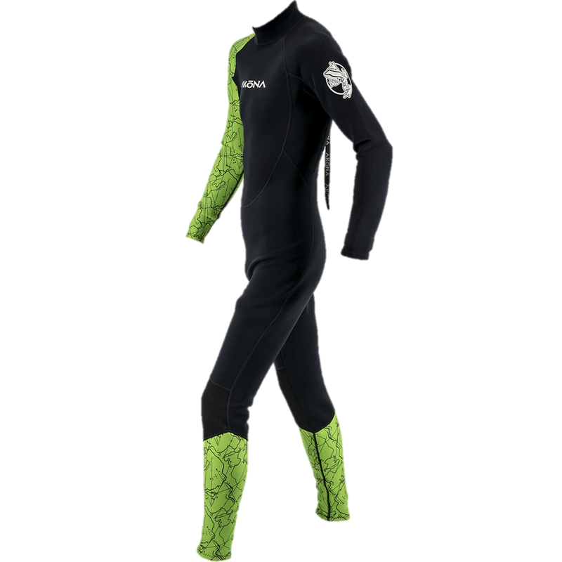 Akona 3.2mm Kid's Full Suit Wetsuit - Green