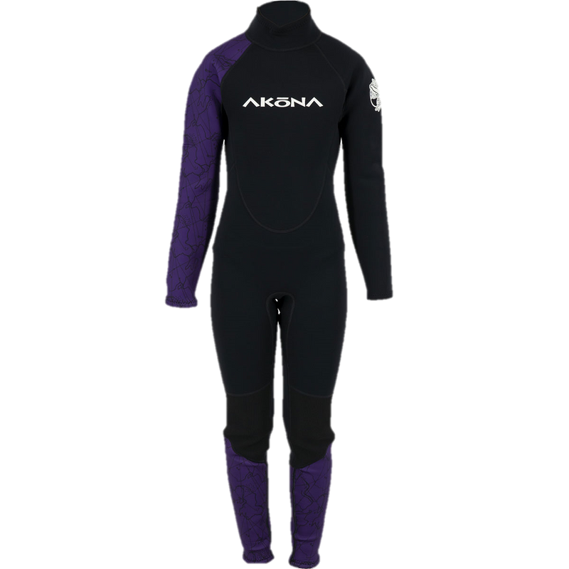 Akona 3.2mm Kid's Full Suit Wetsuit - Purple