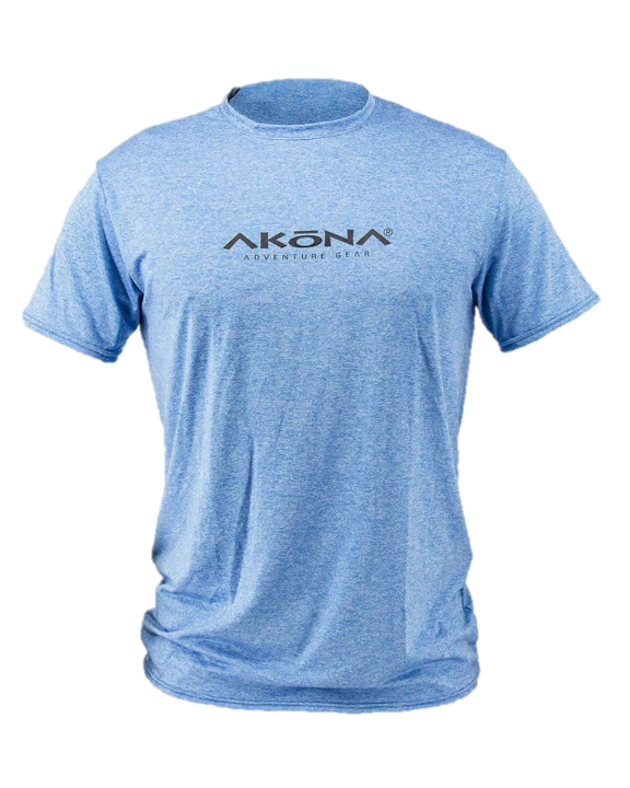 Akona Men's Short Sleeve Sun Shirt Blue