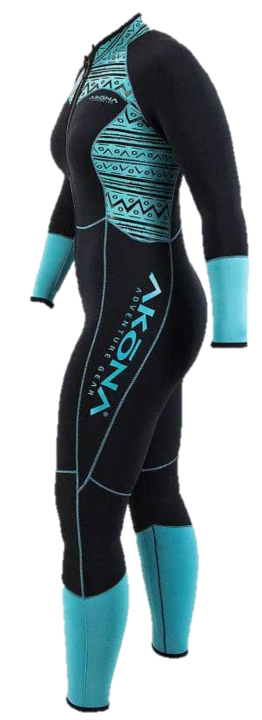 Akona Women's 3mm Quantum Stretch Front Zip Full Suit Wetsuit
