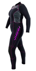 Akona Women's 5mm Quantum Stretch Full Suit Wetsuit Magenta