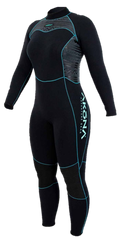 Akona Women's 5mm Quantum Stretch Full Suit Wetsuit Tiffany