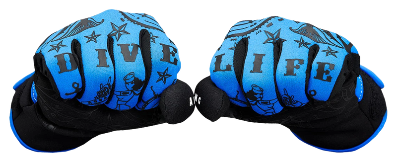 Aqua Lung Adimiral III 2mm Gloves Black/Blue