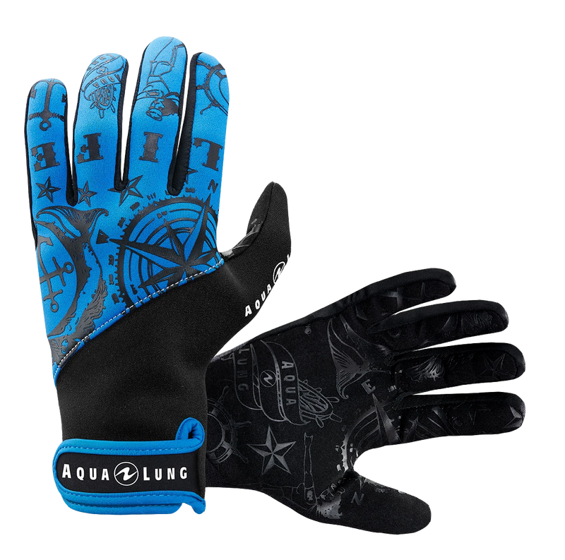 Aqua Lung Adimiral III 2mm Gloves Black/Blue