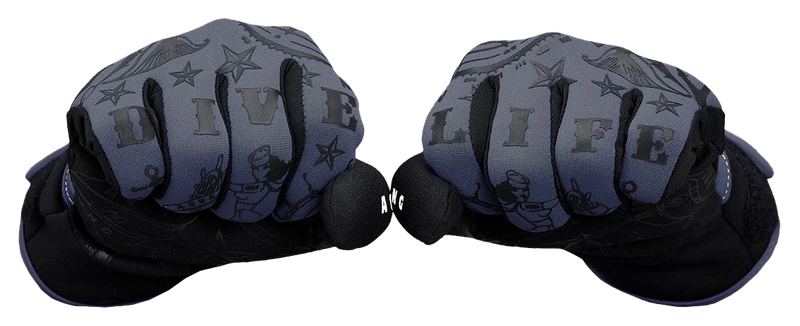 Aqua Lung Adimiral III 2mm Gloves Black/Charcoal