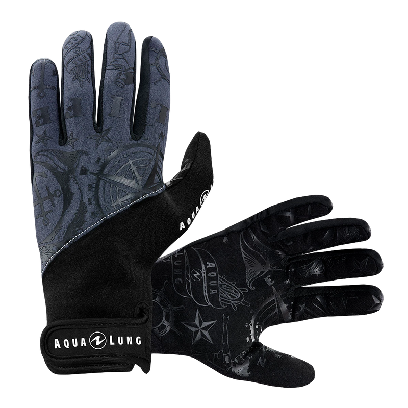 Aqua Lung Adimiral III 2mm Gloves Black/Charcoal