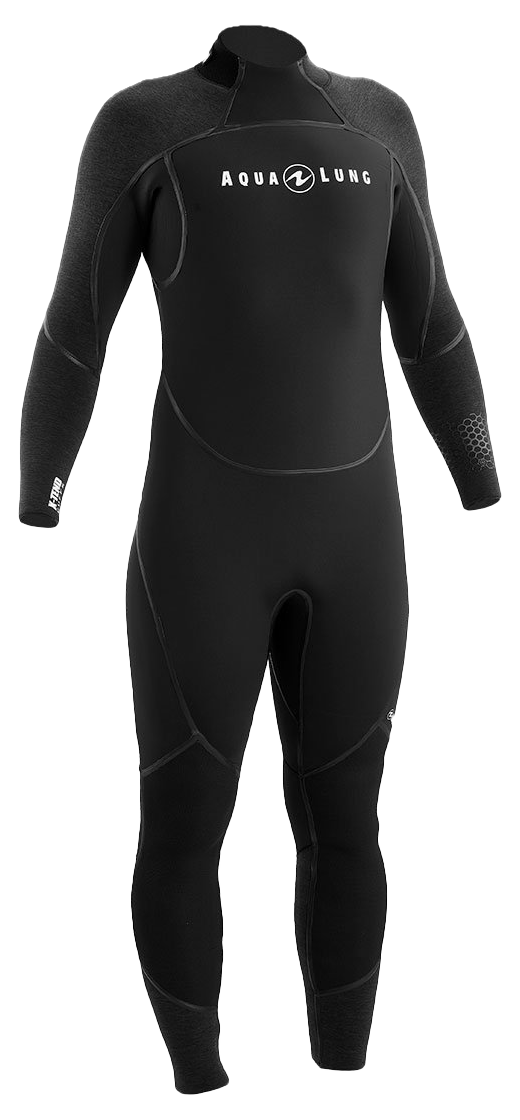 Aqua Lung Men's 5mm AquaFlex Wetsuit Black/Charcoal