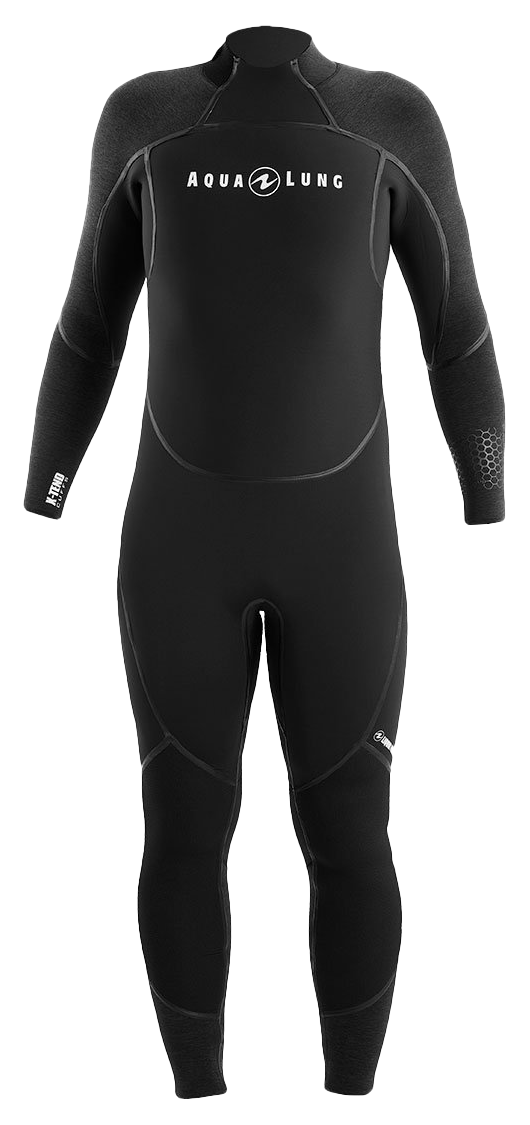 Aqua Lung Men's 5mm AquaFlex Wetsuit Black/Charcoal