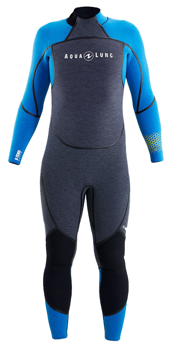 Aqua Lung Men's 5mm AquaFlex Wetsuit Grey/Blue