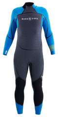 Aqua Lung Men's 7mm AquaFlex Wetsuit Grey/Blue