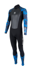 Aqua Lung Men's HydroFlex 1mm Wetsuit Black/Blue Camo 