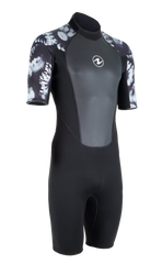 Aqua Lung Men's HydroFlex 3mm Shorty Black/White Camo