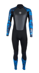 Aqua Lung Men's HydroFlex 3mm Wetsuit Black/Blue Camo