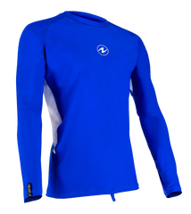 Aqua Lung Men's Loose Fit Long Sleeve Rash Guard Blue