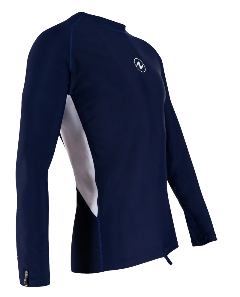 Aqua Lung Men's Loose Fit Long Sleeve Rash Guard Navy