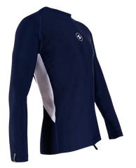 Aqua Lung Men's Loose Fit Long Sleeve Rash Guard Navy