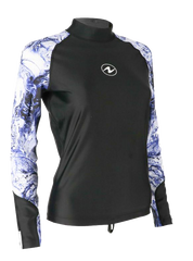 Aqua Lung Women's Long Sleeve Aqua Rash Guard Purple/White