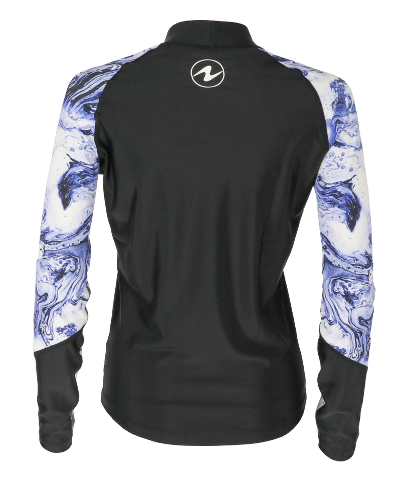 Aqua Lung Women's Long Sleeve Aqua Rash Guard Purple/White