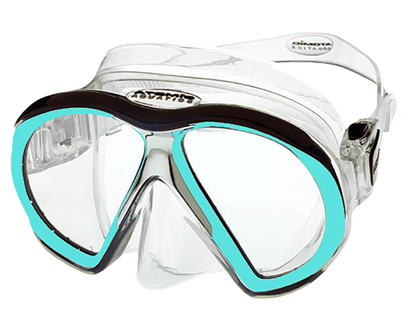 Atomic Aquatics Subframe Mask Clear/Aqua