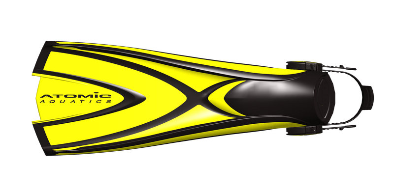 Atomic Aquatics X1 Open Heel Blade Fins Yellow