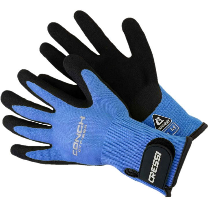 Cressi Conch Dyfiber Gloves - Blue
