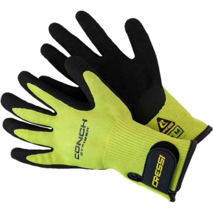 Cressi Conch Dyfiber Gloves - Lime