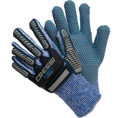 Cressi Hex Grip Gloves - Blue