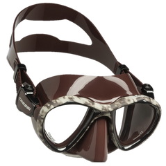 Cressi Metis Mask - Brown Hunter Clear Lens