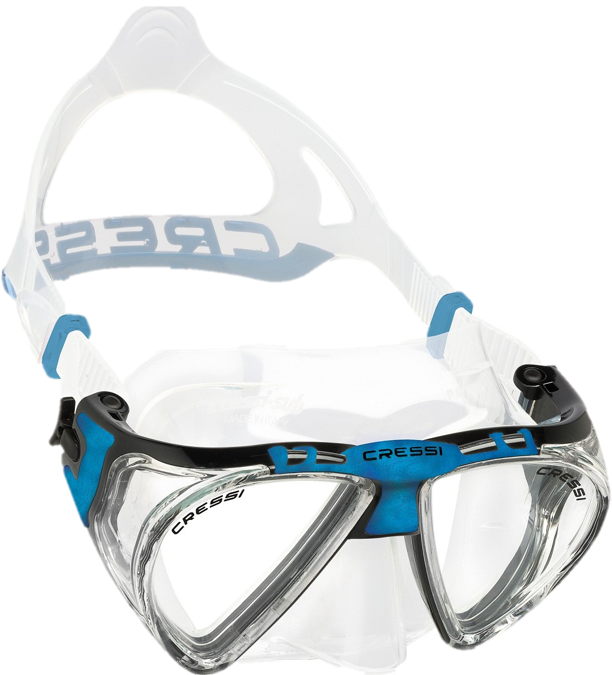 Cressi Penta+ Dive Mask-clear/blue