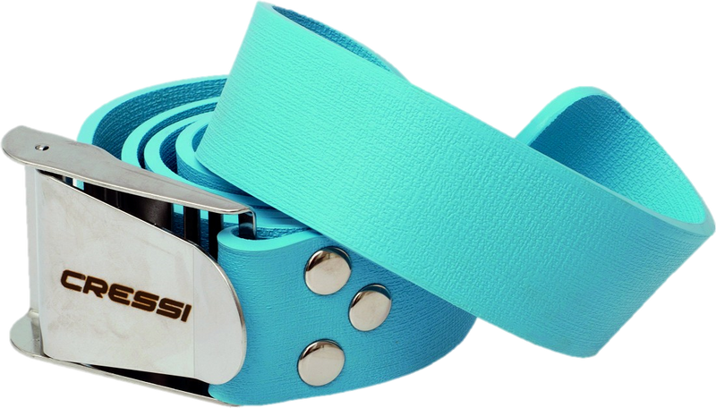 Cressi Quick-Release Elastic Belt w/ Metal Buckle - Blue