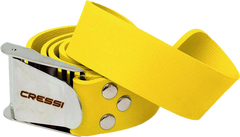 Cressi Quick-Release Elastic Belt w/ Metal Buckle - Yellow