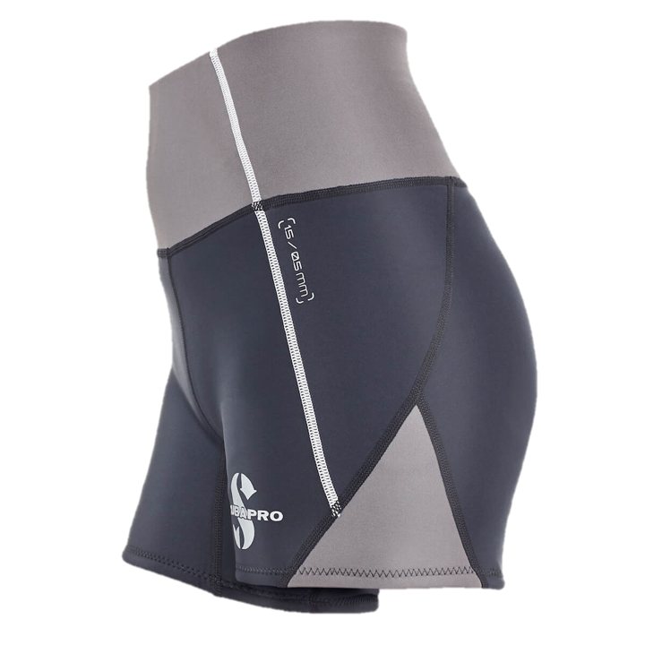 ScubaPro Everflex 1.5mm Women's Shorts - Black/Gray