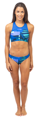 Fourth Element Ocean Positive Mako Bikini Top Blue Pattern
