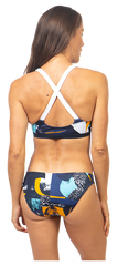Fourth Element Ocean Positive Tiger Reversible Bikini Top Midnight