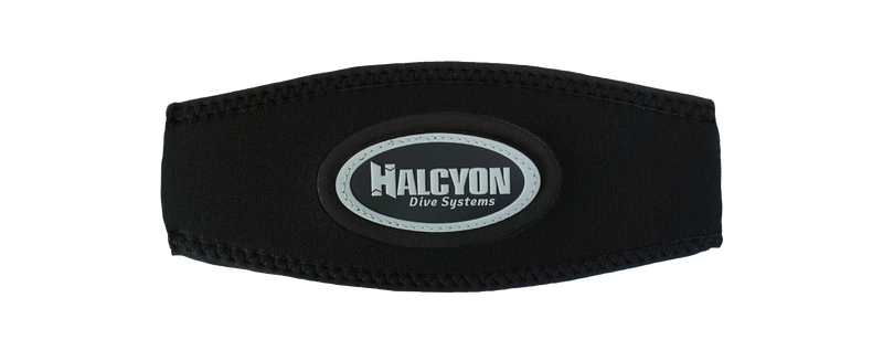 Halcyon Neoprene Logo Mask Strap Cover - Grey