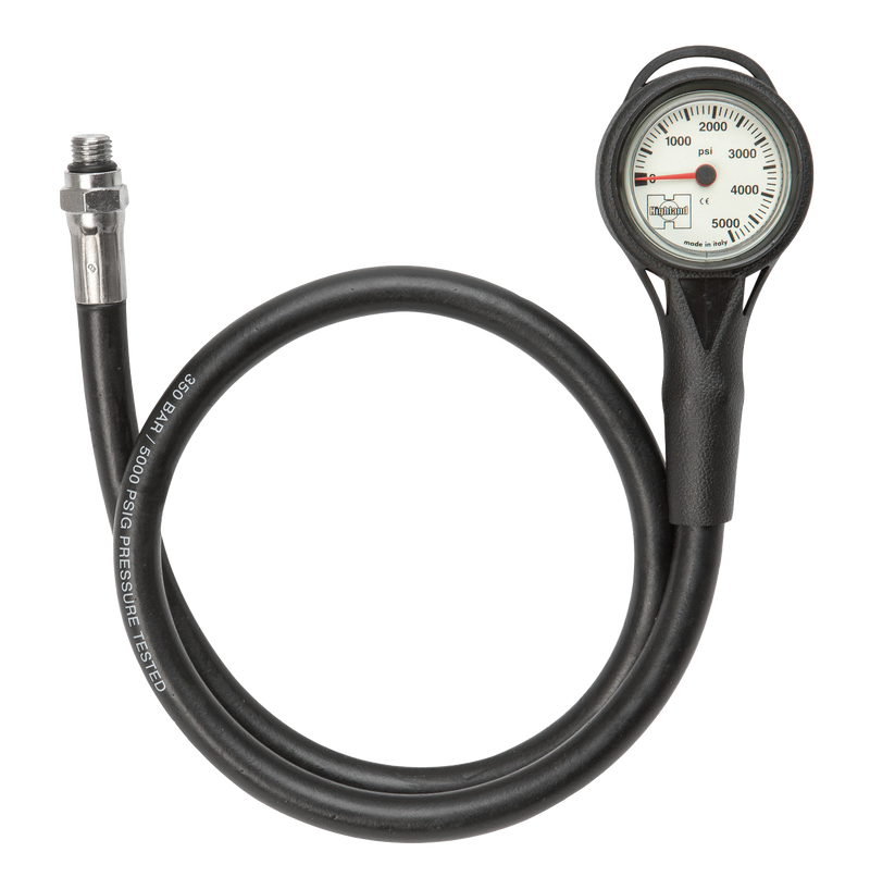 Highland Thin-Line Pressure Gauge Complete Rubber Hose