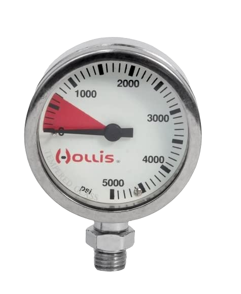 Hollis Metal Pressure Gauge Without Boot Imperial