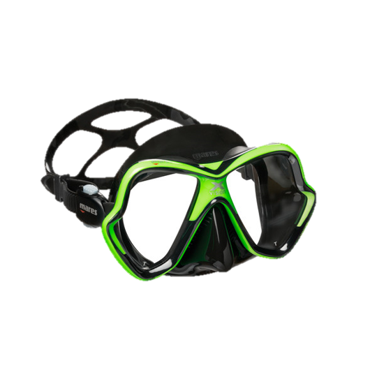 Mares X-Vision Dive Mask - Black & Lime
