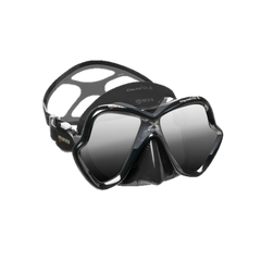 Mares X-Vision Ultra LiquidSkin Dive Mask - Black & Grey Mirrored Lens