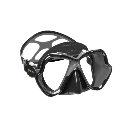 Mares X-Vision Ultra LiquidSkin Dive Mask - Black & Grey