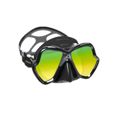 Mares X-Vision Ultra LiquidSkin Dive Mask - Black Mirrored Lens