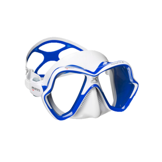 Mares X-Vision Ultra LiquidSkin Dive Mask - Blue & White